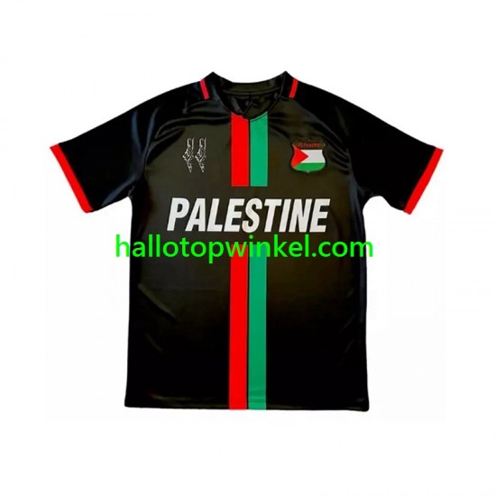 Club Deportivo Palestino Voetbalshirt Center Stripre Heren Thuis Tenue 2024-2025 Korte Mouw