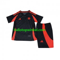 Colombia Voetbalshirt Kleuters/Kids Uit Tenue 2024 Korte Mouw