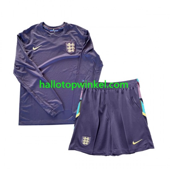 Engeland Voetbalshirt Kleuters/Kids Uit Tenue Euro 2024 Lange Mouw