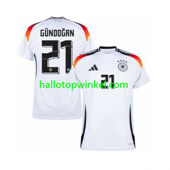 Duitsland Voetbalshirt Ilkay Gundogan 21 Heren Thuis Tenue Euro 2024 Korte Mouw