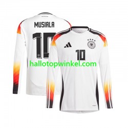 Duitsland Voetbalshirt Jamal Musiala 10 Heren Thuis Tenue Euro 2024 Lange Mouw