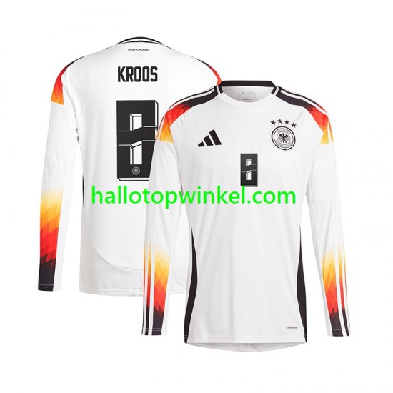 Duitsland Voetbalshirt Toni Kroos 8 Heren Thuis Tenue Euro 2024 Lange Mouw