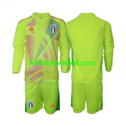 Italië Voetbalshirt Doelman Kleuters/Kids Thuis Tenue Euro 2024 Lange Mouw