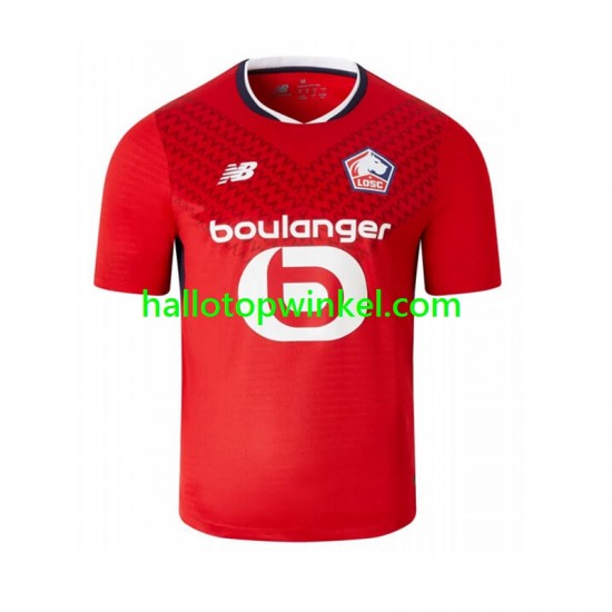 LOSC Lille Voetbalshirt Heren Thuis Tenue 2024-2025 Korte Mouw