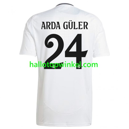 Real Madrid Voetbalshirt ARDA GULER 24 Heren Thuis Tenue 2024-2025 Korte Mouw