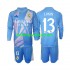 Real Madrid Voetbalshirt Andriy Lunin 13 Doelman Kleuters/Kids Thuis Tenue 2024-2025 Lange Mouw