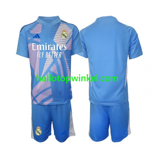 Real Madrid Voetbalshirt Doelman Kleuters/Kids Thuis Tenue 2024-2025 Korte Mouw
