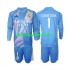Real Madrid Voetbalshirt Thibaut Courtois 1 Doelman Kleuters/Kids Thuis Tenue 2024-2025 Lange Mouw