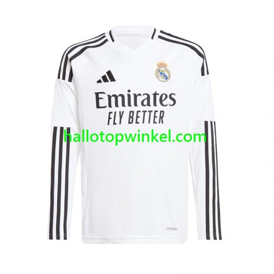 Real Madrid Voetbalshirt Heren Thuis Tenue 2024-2025 Lange Mouw