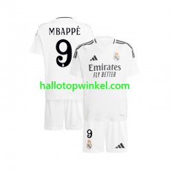 Real Madrid Voetbalshirt Kylian Mbappé  9 Kleuters/Kids Thuis Tenue 2024-2025 Korte Mouw
