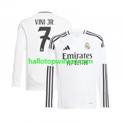 Real Madrid Voetbalshirt Vinicius Junior 7 Heren Thuis Tenue 2024-2025 Lange Mouw
