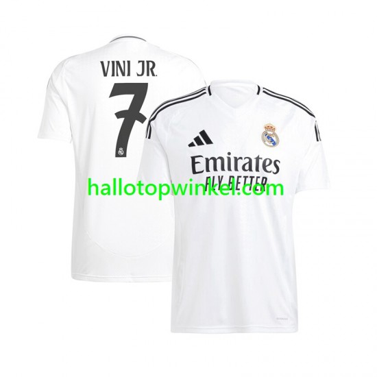 Real Madrid Voetbalshirt Vinicius Junior 7 Heren Thuis Tenue 2024-2025 Korte Mouw