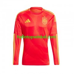Spanje Voetbalshirt Heren Thuis Tenue Euro 2024 Lange Mouw