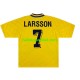 Zweden Voetbalshirt Henrik Larsson 7 Retro Heren Thuis Tenue 1994 Korte Mouw