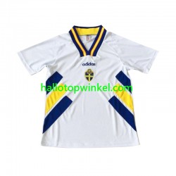 Zweden Voetbalshirt Retro Heren Uit Tenue 1994 Korte Mouw