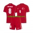 Turkije Voetbalshirt Arda Guler 8 Kleuters/Kids Uit Tenue Euro 2024 Korte Mouw