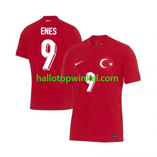 Turkije Voetbalshirt Enes Unal 9 Heren Uit Tenue Euro 2024 Korte Mouw