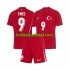 Turkije Voetbalshirt Enes Unal 9 Kleuters/Kids Uit Tenue Euro 2024 Korte Mouw