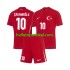 Turkije Voetbalshirt Hakan Calhanoglu 10 Kleuters/Kids Uit Tenue Euro 2024 Korte Mouw