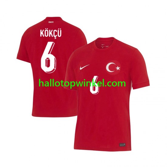 Turkije Voetbalshirt Orkun Kokcu 6 Heren Uit Tenue Euro 2024 Korte Mouw