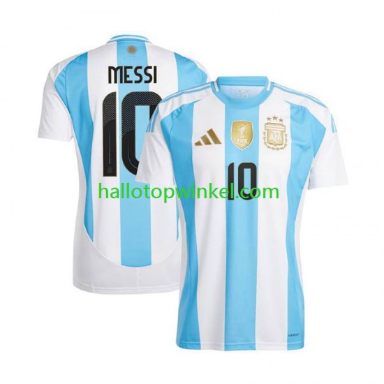 Argentinië Voetbalshirt Lionel Messi 10 Copa America 2024  Heren Thuis Tenue  Korte Mouw