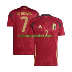 België Voetbalshirt De Bruyne 7 Heren Thuis Tenue Euro 2024 Korte Mouw