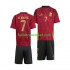 België Voetbalshirt De Bruyne 7 Kleuters/Kids Thuis Tenue Euro 2024 Korte Mouw