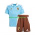België Voetbalshirt Kleuters/Kids Uit Tenue Euro 2024 Korte Mouw