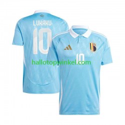 België Voetbalshirt Romelu Lukaku 10 Heren Uit Tenue Euro 2024 Korte Mouw