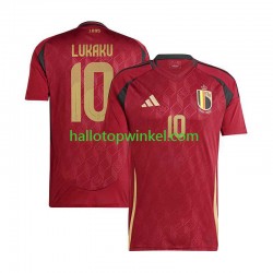 België Voetbalshirt Romelu Lukaku 10 Heren Thuis Tenue Euro 2024 Korte Mouw