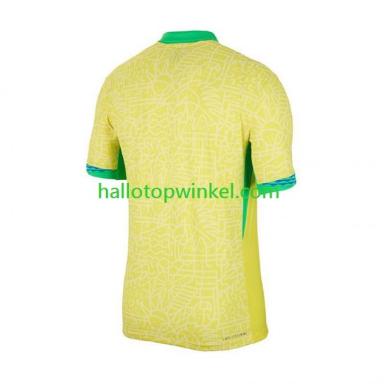 Brazilië Voetbalshirt Copa America 2024  Heren Thuis Tenue  Korte Mouw
