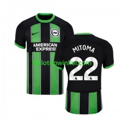Brighton & Hove Albion Voetbalshirt Mitoma 22 Heren Uit Tenue 2023-2024 Korte Mouw