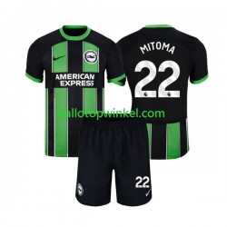 Brighton & Hove Albion Voetbalshirt Mitoma 22 Kleuters/Kids Uit Tenue 2023-2024 Korte Mouw
