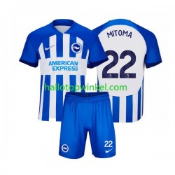 Brighton & Hove Albion Voetbalshirt Mitoma 22 Kleuters/Kids Thuis Tenue 2023-2024 Korte Mouw