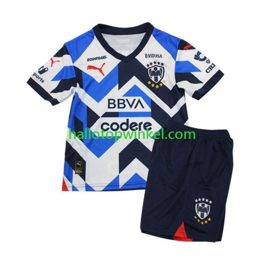 CF Monterrey Voetbalshirt Kleuters/Kids Derde Tenue 2023-2024 Korte Mouw