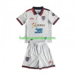 Cagliari Voetbalshirt Kleuters/Kids Uit Tenue 2023-2024 Korte Mouw