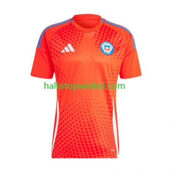 Chili Voetbalshirt Copa America 2024  Heren Thuis Tenue  Korte Mouw