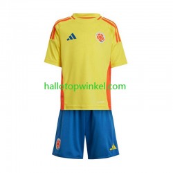 Colombia Voetbalshirt Copa America 2024  Kleuters/Kids Thuis Tenue  Korte Mouw