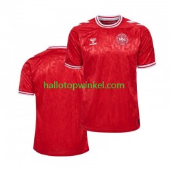 Denemarken Voetbalshirt Heren Thuis Tenue Euro 2024 Korte Mouw