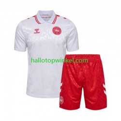 Denemarken Voetbalshirt Kleuters/Kids Uit Tenue Euro 2024 Korte Mouw
