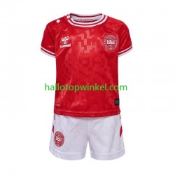 Denemarken Voetbalshirt Kleuters/Kids Thuis Tenue Euro 2024 Korte Mouw