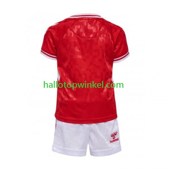 Denemarken Voetbalshirt Kleuters/Kids Thuis Tenue Euro 2024 Korte Mouw
