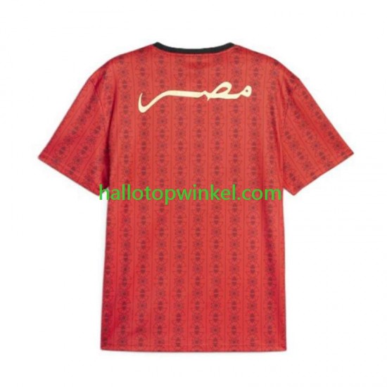 Egypte Voetbalshirt Heren Thuis Tenue 2024 Korte Mouw