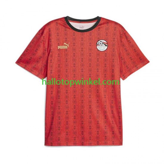 Egypte Voetbalshirt Heren Thuis Tenue 2024 Korte Mouw