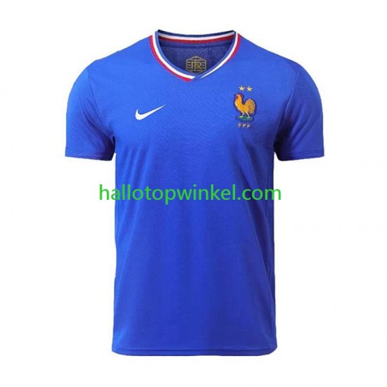 Frankrijk Voetbalshirt Heren Thuis Tenue Euro 2024 Korte Mouw