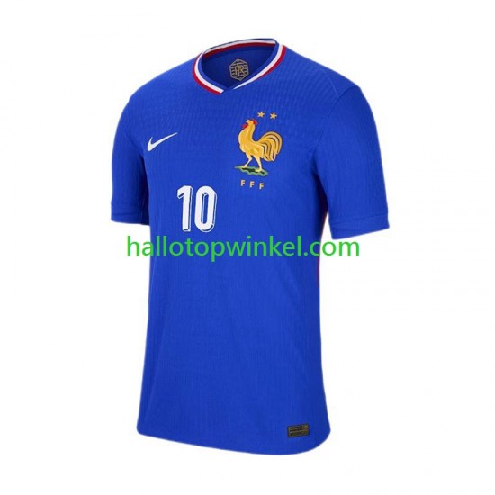 Frankrijk Voetbalshirt Mbappé Kylian 10 Heren Thuis Tenue Euro 2024 Korte Mouw