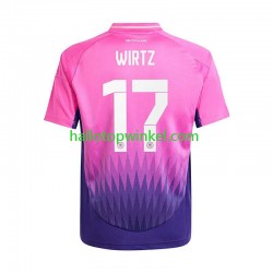 Duitsland Voetbalshirt Florian Wirtz 17 Heren Uit Tenue Euro 2024 Korte Mouw