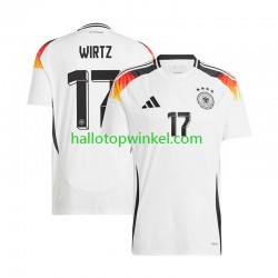 Duitsland Voetbalshirt Florian Wirtz 17 Heren Thuis Tenue Euro 2024 Korte Mouw