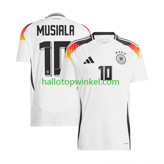 Duitsland Voetbalshirt Jamal Musiala 10 Heren Thuis Tenue Euro 2024 Korte Mouw