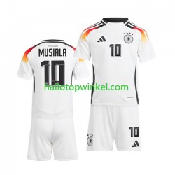 Duitsland Voetbalshirt Jamal Musiala 10 Kleuters/Kids Thuis Tenue Euro 2024 Korte Mouw